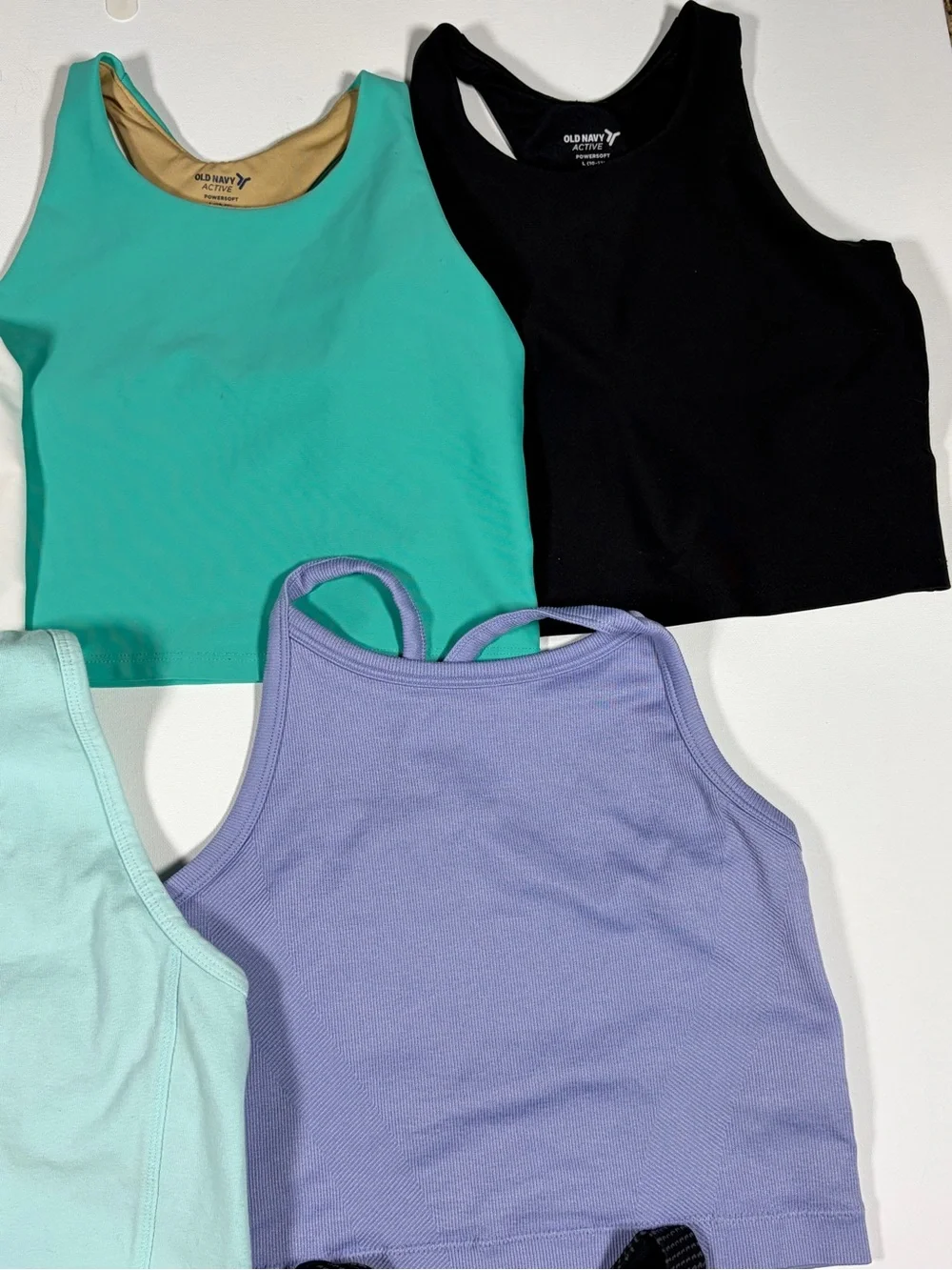 Old Navy Girls' Athletic Tank Top Bundle of 7